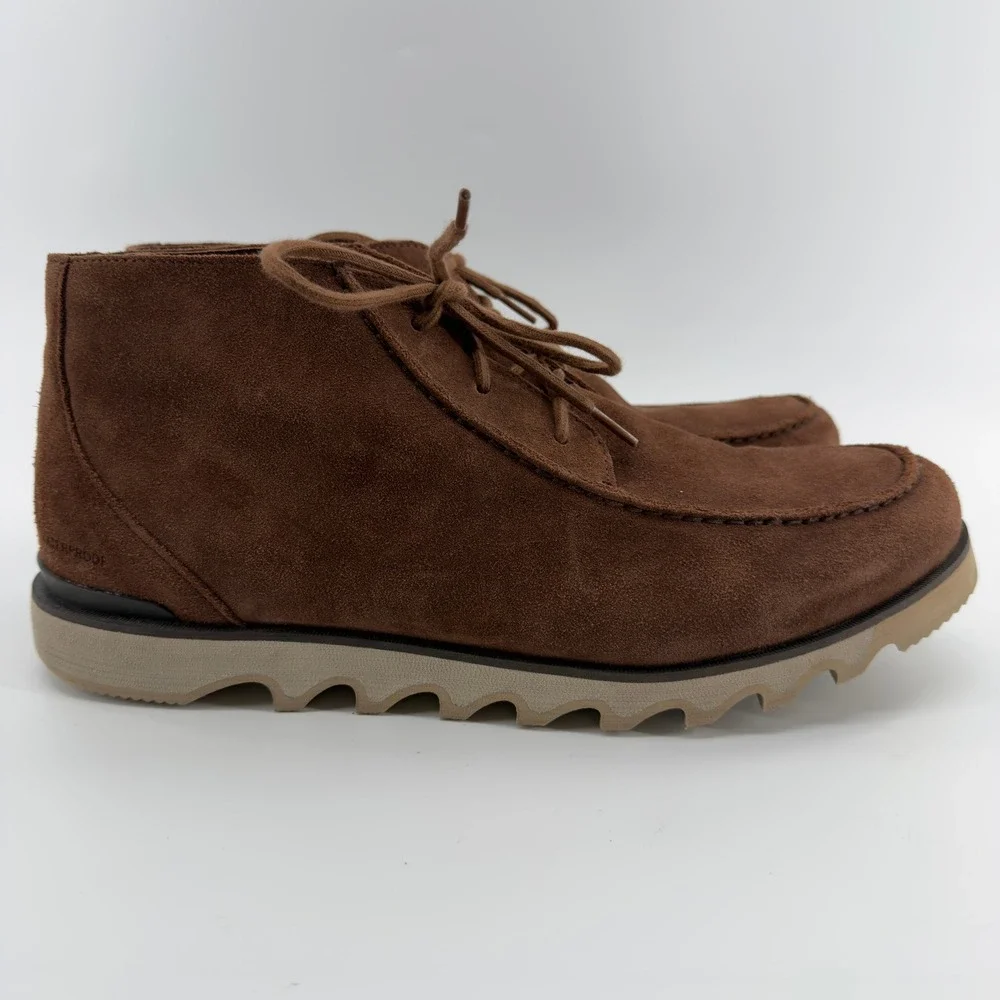 Sorel‎ Kezar Moc Chukka Elk Brown Waterproof Suede Boots Mens 15